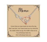MAOFAED Infinity Heart Necklace for Grandmother, Nicknames of Grandma, Mother's Day Merchandise, Metal, No Gemstone