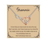 MAOFAED Infinity Heart Necklace for Grandmother, Nicknames of Grandma, Mother's Day Merchandise, Metal, No Gemstone