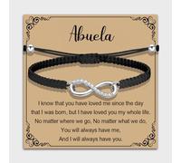 MAOFAED Infinity Love Bracelet for Abuela, Grandma Gift Idea, Mother’s Day Gift Merchandise(infinity abuela)