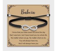 MAOFAED Infinity Love Bracelet for Babcia, Grandma Gift Idea, Mother’s Day Gift Merchandise(infinity babcia)