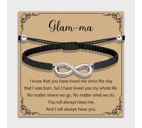MAOFAED Infinity Love Bracelet for Glamma, Grandma Gift Idea, Mother’s Day Gift Merchandise(infinity glamma)