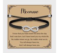 MAOFAED Infinity Love Bracelet for Meemaw, Grandma Gift Idea, Mother’s Day Gift Merchandise(infinity meemaw)