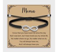 MAOFAED Infinity Love Bracelet for Mema, Grandma Gift Idea, Mother’s Day Gift Merchandise(infinity mema)