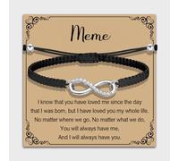 MAOFAED Infinity Love Bracelet for Meme, Grandma Gift Idea, Mother’s Day Gift Merchandise(infinity Meme)