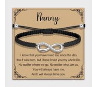 MAOFAED Infinity Love Bracelet for Nanny, Grandma Gift Idea, Mother’s Day Gift Merchandise(infinity nanny)