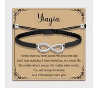 MAOFAED Infinity Love Bracelet for Yiayia, Grandma Gift Idea, Mother’s Day Gift Merchandise(infinity yiayia)