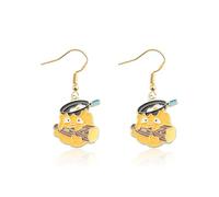 MAOFAED Kawaii Anime Character Fire Demon Dangle Earring for Fans, Japanese Anime Gift, Manga Lover Gifts(fire earring)