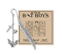 MAOFAED Literary Bookmark for Fantasy Reader, Reading Accessory, Bookish Merchandise, High Lord Gift, Fantasy Bookish Gift (the bat)