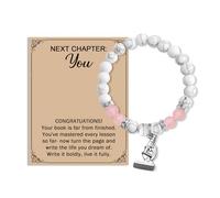 MAOFAED Microscope Charm Healing Bracelet, Science Student Gift, DNA Gift, Biology Gifts, PHD Graduation Gift (chapterScience)