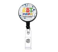 MAOFAED RBT Behavior Therapist Badge Reel, It's Good Day to Shape Behavior, BCBA Gift, RBT Life Gift, Therapist ID Holder (RBTbecause)