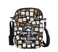 MAOFAED Real Estate Agent Crossbody Bag, Realtor Gift, Investment Marketing Shoulder Bag for Buyer Agent(realEstateAdvice)