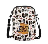 MAOFAED Romance TV Show Gift, How You Likin Da Rain Gurl Crossbody Bag for Fans, Forks Washington(rain gurl)