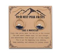 MAOFAED Snowy Mountain Charm Earring for Women, Nature Lover，Hiking Lover Gift, Outdoor Lovers Gifts (likeMountainEarring)