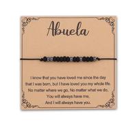 MAOFAED Spanish Grandma Bracelet, Abuela Morse Code Bracelet for Grandmother, Abuela Abuelita Gift, Mother's Day Gift(abuelaMorse)