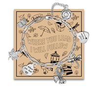 MAOFAED TV Show Paperclip Chain Bracelet for Fans, Friendship Gift, Where You Lead, I Will Follow(you leadlink)