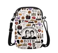 MAOFAED Vampire Lover Gift, Dark Romance Vampire Theme Crossbody Bag for Fans, Hello Brother Mystic Fall Virginia(but daddy)