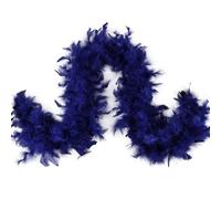 MAOFENG Chandelle Turkey Feather Boa 1.64 Yards 30g for Halloween Dancing Wedding Party DIY Craft Costume Decoration Feather Boa,Navy