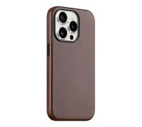 maogoam Genuine Leather Case for iPhone 14 Pro, Compatible with MagSafe, Elegant Style, Dark Brown