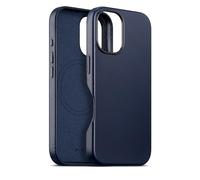 maogoam Genuine Leather Case for iPhone 16 6.1 Inch, Compatible with MagSafe, Elegant Style, Blue