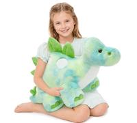 MaoGoLan Giant Stegosaurus Plush Toy, 80cm Large Soft Dinosaur Stuffed Animal, Glowing Cuddly Cute Dino Toy Gift for Kids Girls Boys Birthday Chirstmas Decro