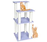 MAOHEGOU 46 Inches Outdoor Cat Tower, Large Multi Level Cat Tree with Big Polypropylene Rope Scratching Posts for Indoor and Outdoor Cats