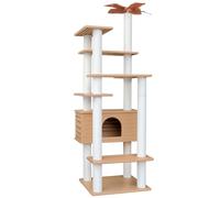MAOHEGOU 68.9 Inches Tall Outdoor Weatherproof Cat Tower, Multi-Level Cat Tree, Large Cat Condo with PVC Board and Cat Scratching Posts, for Outside and Indoor Cat Houses
