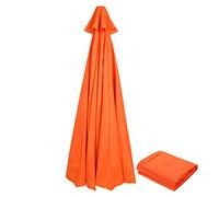 Maoiut Replacement Umbrella Canopy for 3 m 8 Rib Patio Umbrella Fabric Replacement Outdoor Market Umbrella Top (Canopy Only)(Orange)