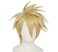 MAOMA Anime Cosplay Wig，Amnesia TOMA Wig，Yellow short Wig，with Free Wig Cap，for Christmas Carnival party Halloween Cosplay Wig