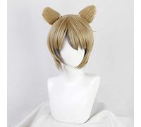 MAOMA Anime Cosplay Wig，Arknights Absinthe Wig，Brown gradient short Wig，with Free Wig Cap，for Christmas Carnival party Halloween Cosplay Wig