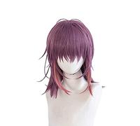 MAOMA Anime Cosplay Wig,Arknights Sideroca Wig,Purple gradient short Wig,with Free Wig Cap,for Christmas Carnival party Halloween Cosplay Wig