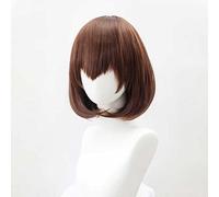 MAOMA Anime Cosplay Wig，Arknights Silence Wig，Brown Bob Wig，with Free Wig Cap，for Christmas Carnival party Halloween Cosplay Wig