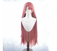 MAOMA Anime Cosplay Wig,Azur Lane Duke of York Wig,Dark pink long straight Wig,with Free Wig Cap,for Christmas Carnival party Halloween Cosplay Wig