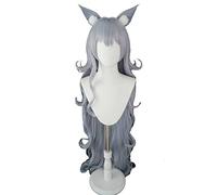 MAOMA Anime Cosplay Wig,Azur Lane Shinano Wig,Blue-gray long wavy Wig,with Free Wig Cap,for Christmas Carnival party Halloween Cosplay Wig