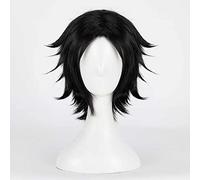 MAOMA Anime Cosplay Wig,Division Rap Battle Jiro Yamada Wig,Black short Wig,with Free Wig Cap,for Christmas Carnival party Halloween Cosplay Wig