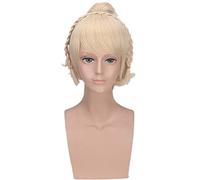 MAOMA Anime Cosplay Wig,Final Fantasy XV Lunafreya Nox Fleuret Cosplay Wig,Blonde Curly Wig,with Free Wig Cap,for Christmas Carnival party Halloween Cosplay Wig