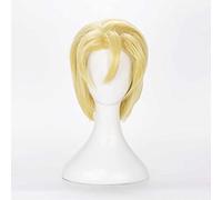 MAOMA Anime Cosplay Wig,Fire Emblem Three Houses Dimitri Wig,Yellow short Wig,with Free Wig Cap,for Christmas Carnival party Halloween Cosplay Wig