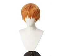 MAOMA Anime Cosplay Wig,Fruits Basket Kyo Sohma Wig,Orange short Wig,with Free Wig Cap,for Christmas Carnival party Halloween Cosplay Wig