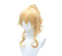 MAOMA Anime Cosplay Wig，Genshin Impact Jean Wig，Golden Braid Wig，with Free Wig Cap，for Christmas Carnival party Halloween Cosplay Wig(Color:Style 2)