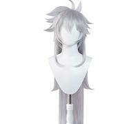 MAOMA Anime Cosplay Wig,Genshin Impact Razor Wig,Silver grey long Wig,with Free Wig Cap,for Christmas Carnival party Halloween Cosplay Wig