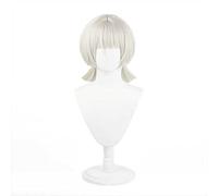 MAOMA Anime Cosplay Wig,Genshin Impact Sayu Wig,Cyan gray short bob Wig,with Free Wig Cap,for Christmas Carnival party Halloween Cosplay Wig