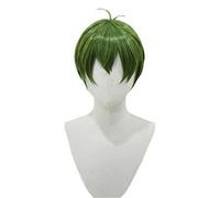 MAOMA Anime Cosplay Wig,Horimiya Syu Iura Wig,Green short Wig,with Free Wig Cap,for Christmas Carnival party Halloween Cosplay Wig