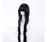 MAOMA Anime Cosplay Wig,Hunter X Hunter Alluka Zoldyck Aruka Wig,Black long Wig,with Free Wig Cap,for Christmas Carnival party Halloween Cosplay Wig