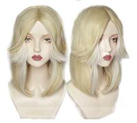 MAOMA Anime Cosplay Wig，Identity V Barmaid Demi Bourbon Wig，Medium length light blonde Wig，with Free Wig Cap，for Christmas Carnival party Halloween Cosplay Wig