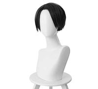 MAOMA Anime Cosplay Wig，Identity V Embalmer Aesop Carl Wig，Ponytail Wig，with Free Wig Cap，for Christmas Carnival party Halloween Cosplay Wig(Color:Black)