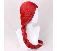 MAOMA Anime Cosplay Wig，Identity V Priestess Fiona Gilman Wig，Red long braided Wig，with Free Wig Cap，for Christmas Carnival party Halloween Cosplay Wig(Color:Style 1)