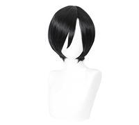 MAOMA Anime Cosplay Wig，Resident Evil Ada Wong Wig，Black short Wig，with Free Wig Cap，for Christmas Carnival party Halloween Cosplay Wig