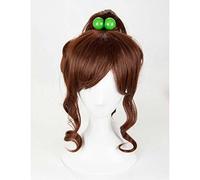 MAOMA Anime Cosplay Wig,Sailor Moon Sailor Jupiter Wig,Ponytail Wig,with Free Wig Cap,for Christmas Carnival party Halloween Cosplay Wig(Color:Dark brown)