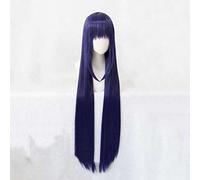 MAOMA Anime Cosplay Wig,Shugo Chara Fujisaki Nagihiko Wig,Dark blue long Wig,with Free Wig Cap,for Christmas Carnival party Halloween Cosplay Wig(Size:Style 1)