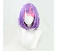 MAOMA Anime Cosplay Wig,Tokoyami Towa Wig,Purple gradient pink Wig,with Free Wig Cap,for Christmas Carnival party Halloween Cosplay Wig(Size:Style 4)