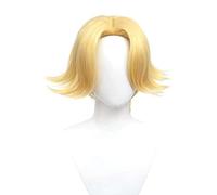 MAOMA Anime Cosplay Wig，Tokyo Revengers Seishu Inui Wig，Short golden Wig，with Free Wig Cap，for Christmas Carnival party Halloween Cosplay Wig